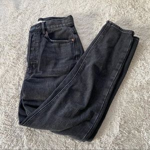 Black Bullhead Mom Jeans